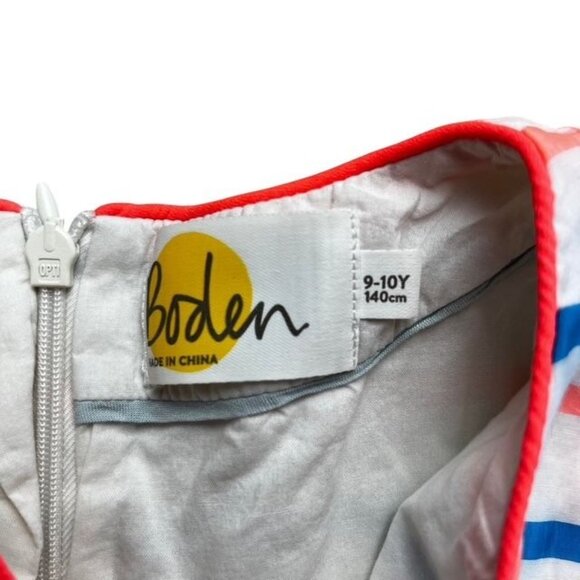 Mini Boden Striped Sleeveless Dress Girls Size 9-10 Years - Picture 5 of 6